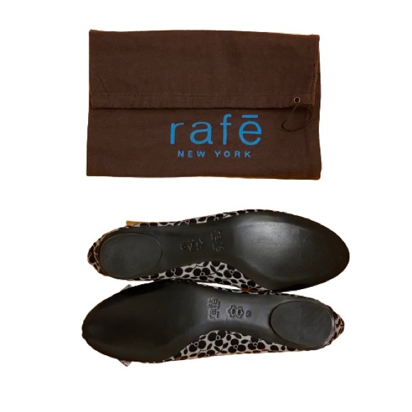 Women’s Kitten Heel Flats Leather and Fabric Shoes size 10 - Picture 4 of 8